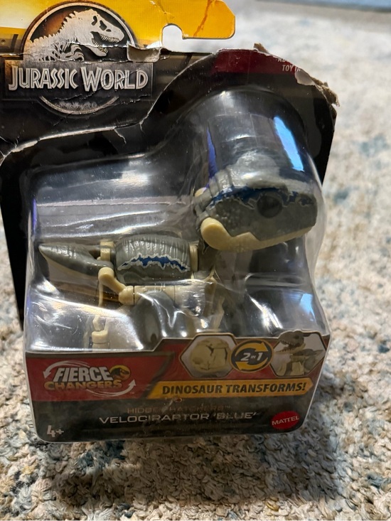 Mattel Other - Mattel Jurassic World Velociraptor 'Blue' Figure - Gray & Blue